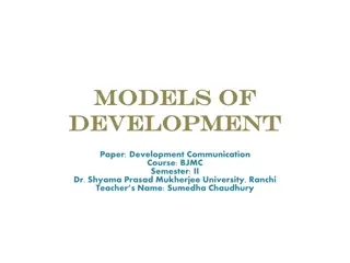 Different Models of Development in Communication Courses