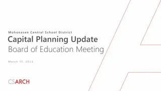 Mohonasen Central School District Capital Planning Update