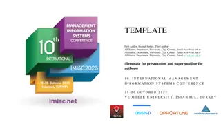Management Information Systems Conference 2023: Guidelines for Authors