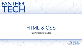 HTML & CSS Basics: Building Websites and Understanding Markup