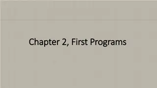 Introduction to Programming with C: First Programs and Compilation Reminder