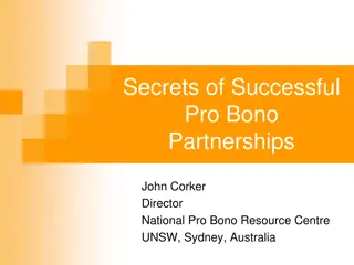 Unlocking Secrets of Successful Pro Bono Partnerships