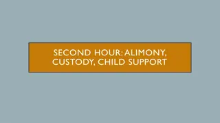 Alimony, Custody, and Child Support Legal Insights