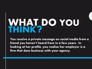 Private Message Dilemma: Friend's Employer and Your Agency Connection