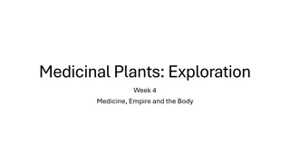 Exploration of Medicinal Plants: Impact on European Medicine