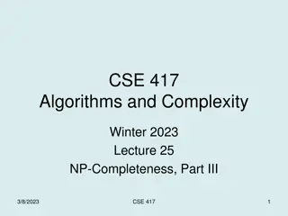 Exploring NP-Completeness in Algorithms and Complexity
