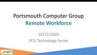 Portsmouth Computer Group Workshop on Remote Workforce Technology Trends