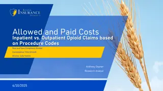 Allowed and Paid Costs for Inpatient Opioid Treatment CPT Codes Analysis