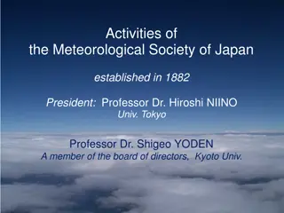 Meteorological Society of Japan: Activities, Publications, and Awards