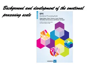 Understanding Emotional Processing Scale Development