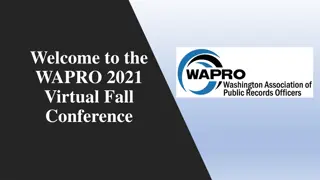 WAPRO 2021 Virtual Fall Conference Highlights and Recognition