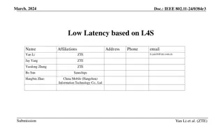 IEEE 802.11-24/0384r3: Enhancing Wi-Fi Performance with Low Latency Techniques
