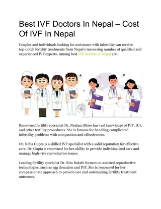 Best IVF Doctors In Nepal – Cost Of IVF In Nepal