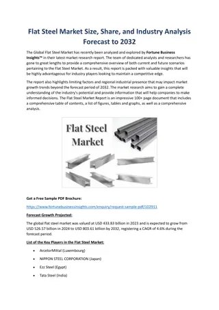Flat Steel Market Size, Share, and Industry Analysis Forecast to 2032