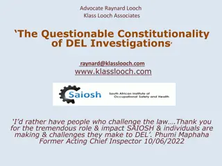 Impact of PAJA on Administrative Investigations in DEL