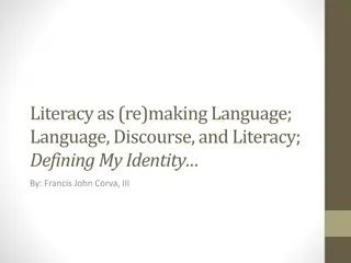 Understanding Language, Discourse, and Literacy: Insights on Communication and Identity