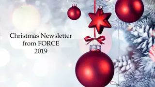 FORCE 2019 Christmas Newsletter and Year in Review