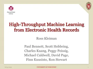 High-Throughput Machine Learning in Electronic Health Records Study