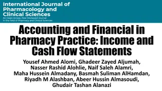 Income and Cash Flow Statements in Pharmacy Practice: Policy and Procedures
