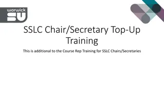 Effective Practices for SSLC Chair & Secretary Roles