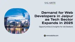 Demand for Web Developers in Jaipur as Tech Sector Expands in 2025