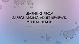 Insights into Safeguarding Adult Reviews in London: Mental Health & Gender Analysis