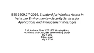IEEE 1609.2-2016 Standard: Secure Wireless Access in Vehicular Environments