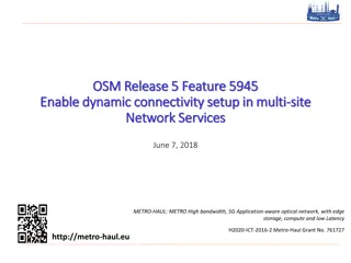 Dynamic Connectivity Setup in Multi-Site Network Services