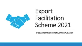 Export Facilitation Schemes for Small and Medium Exporters in Sialkot Region