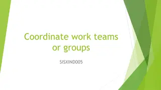 Coordinating Work Teams for Business Ventures: Essential Responsibilities and Considerations