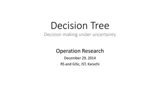 Decision Making under Uncertainty using Decision Trees