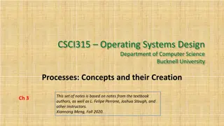 Understanding Operating System Processes and Creation Concepts