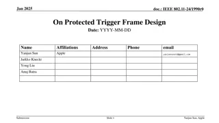 Protected Trigger Frame Design in IEEE 802.11-24/1990r0