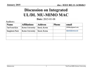 Discussion on Integrated UL/DL MU-MIMO MAC in IEEE 802.11-14/0040r1
