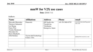 IEEE 802.11-18/1187r3 mmW for V2X Use Cases