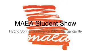 MAEA Student Show Hybrid Spring Conference 2021 Winners at Margaritaville