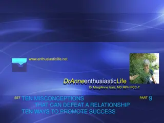 10 Misconceptions in Relationships and Ways to Promote Success