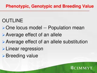 Understanding Phenotypic, Genotypic, and Breeding Values in One-Locus Model