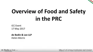 Food Safety Measures in the People's Republic of China