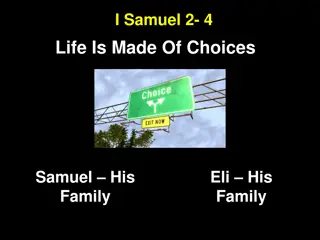 Choices in Life and Relationships - A Biblical Perspective