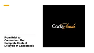 From Brief to Conversion- The Complete Content Lifecycle at Codeblends