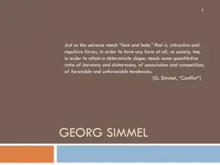 Georg Simmel's Societal Perspectives: Harmony and Conflict