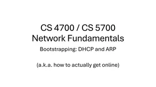 Network Fundamentals: Bootstrapping with DHCP and ARP