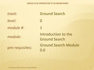 Ground Search Techniques and Strategies for Missing Persons