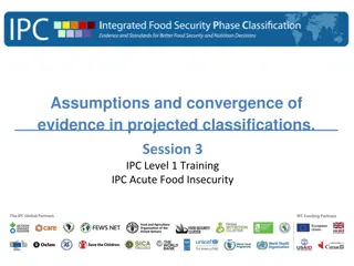 Assumptions and Convergence of Evidence in Projected Classifications for IPC Training
