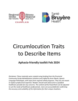 Descriptive Circumlocution for Aphasia-Friendly Communication