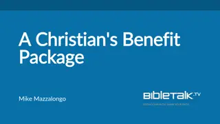 Christian's Benefit Package: Discover the Blessings and Promises