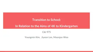 Understanding the Transition Practices in Relation to PreK/K Aims
