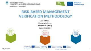 Risk-Based Management Verification Methodology for Project Oversight