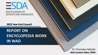 Encyclopedia Work Report: Year-End Council Insights